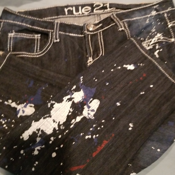 Jean painted Capri 3/4 Patriotic - Picture 2 of 7